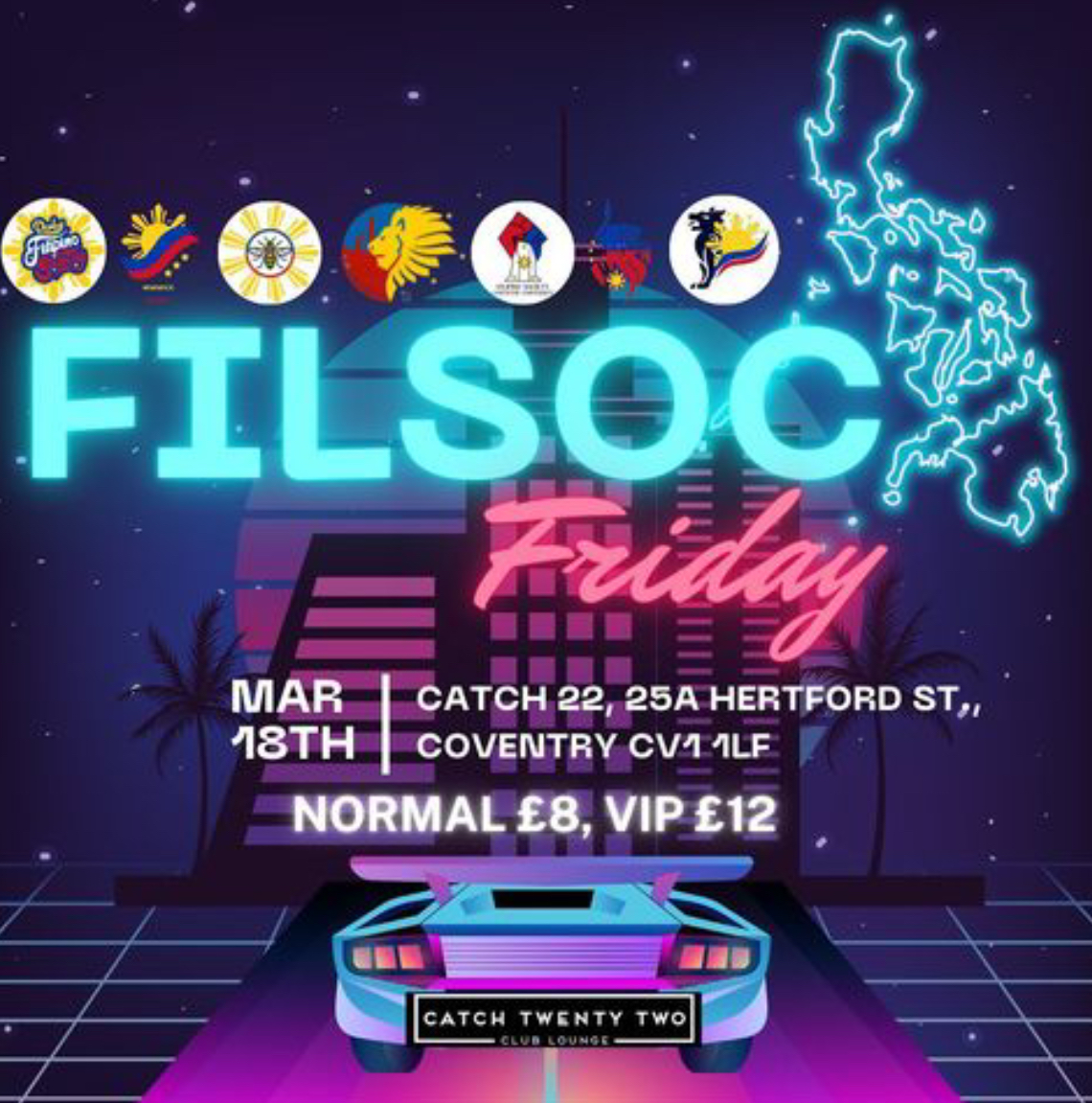 @warwick.filsoc @uobfilsoc @cufilsoc @bcufilsoc @dmufilipinosociety @mcrfilsoc @derbyfilsoc - FilSoc Friday